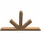 Ekena Millwork Saratoga Timber Gable Bracket, Western Red Cedar, 72"W x 45"H x 3 1/2"D x 5 1/2"F, 15/12 Pitch GBW072X45X0406SAR00SWR - alternate 4